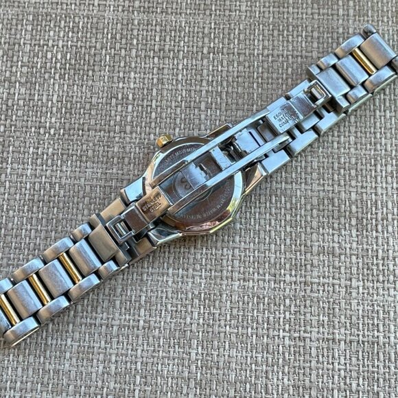 ESQ OCEANIA Swiss Girls Wrist Watch Date Calendar Analog Quartz Silver/Gold Tone - Picture 11 of 14